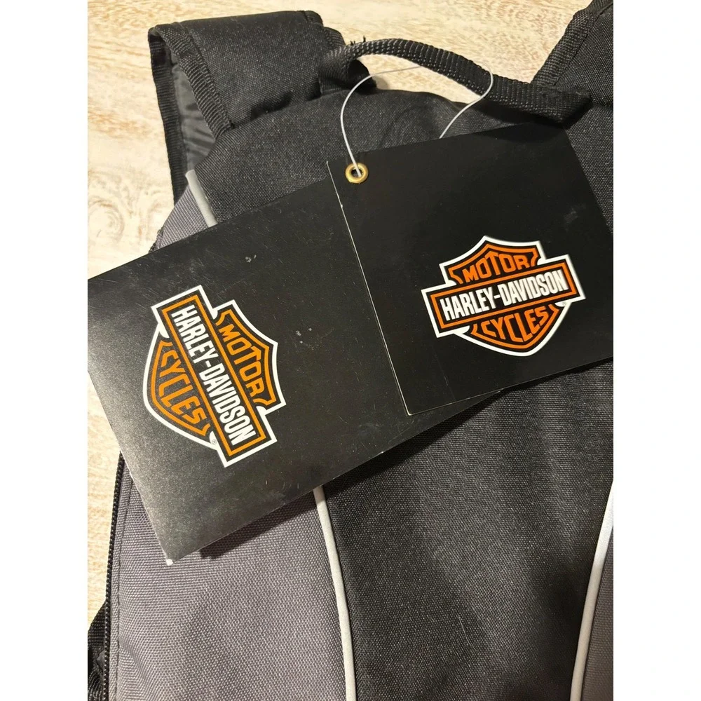 Harley-Davidson Helmet Bag Backpack OS Charcoal Black NEW Athalon 99303 Biker‎